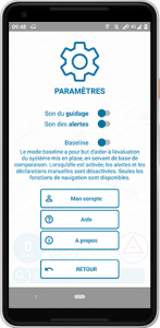 Application mobile - parametre